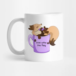 Sunny the Fox in a Coffee Cup Mug